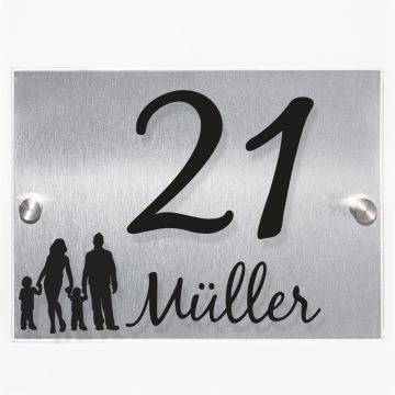 Hausnummernschild individualisierbar