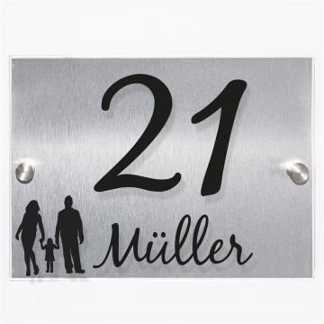 Hausnummernschild individualisierbar