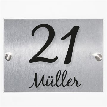 Hausnummernschild individualisierbar