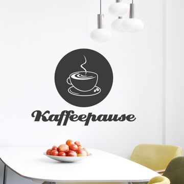 Kaffeepause Wandtattoo