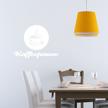 Kaffeepause Wandtattoo