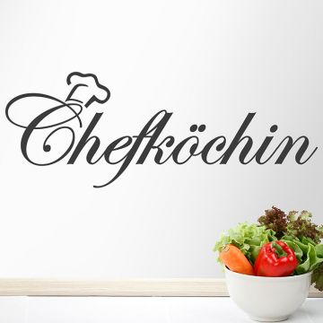 Wandtattoo Chefköchin