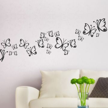 Wandtattoo Schmetterlinge Mega Set 