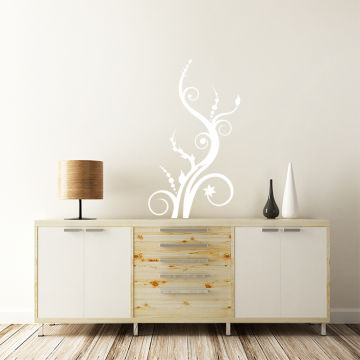 Wandtattoo Blumenranke