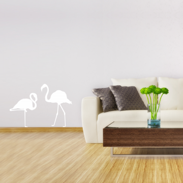 Wandtattoo Flamingos
