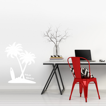 Wandtattoo Palme Insel