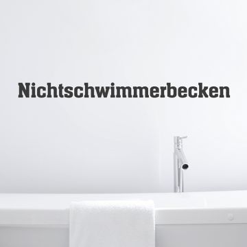 Nichtschwimmerbecken Wandtattoo