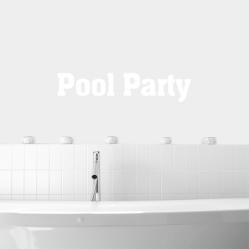 Pool Party - Wandtattoo