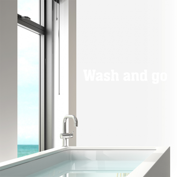 Wash and go - Wandtattoo
