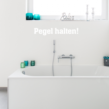 Wandtattoo Pegel halten