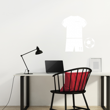 Fußballtrikot Wandtattoo