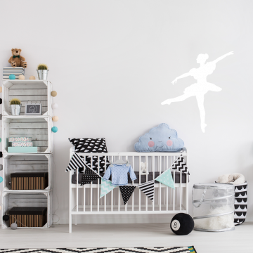 Tanzende Ballerina Wandtattoo