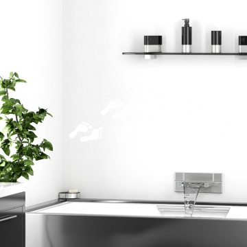 Wandtattoo Set - Footprints Fussabdrücke
