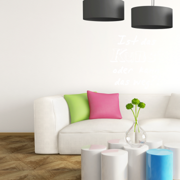 Wandtattoo Spruch - Ist das Kunst oder kann das weg?!