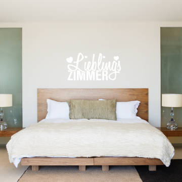 Wandtattoo Spruch - Lieblingszimmer