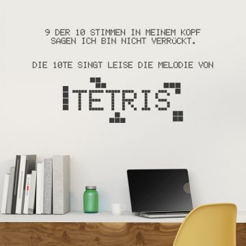 Wandtattoo Spruch - Tetris