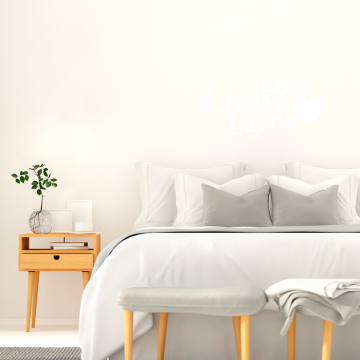Wandtattoo Spruch - Lebe Liebe Lache