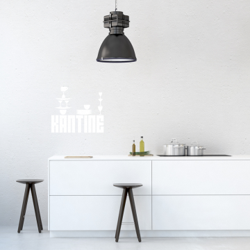 Wandtattoo Spruch - Kantine
