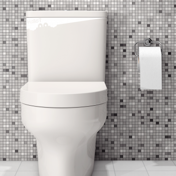 Toilettenaufkleber Hallo? - Little Monster