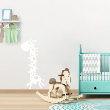 Wandtattoo Maßband - Giraffe
