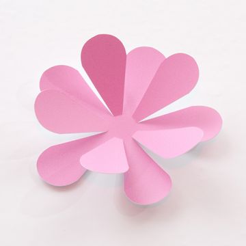 Wandtattoo 3D - Blumen rosa