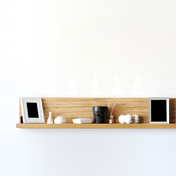 Wandtattoo Set - Weihnachtsbäume