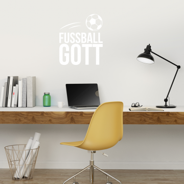 wandtattoo fußball gott