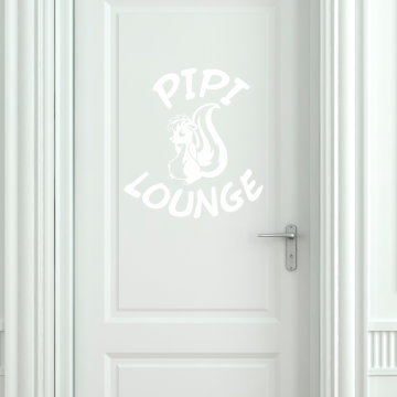 Wandtattoo WC Stinktier – Pipi-Lounge