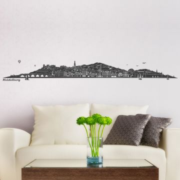 Wandtattoo Skyline Heidelberg ohne Fluss
