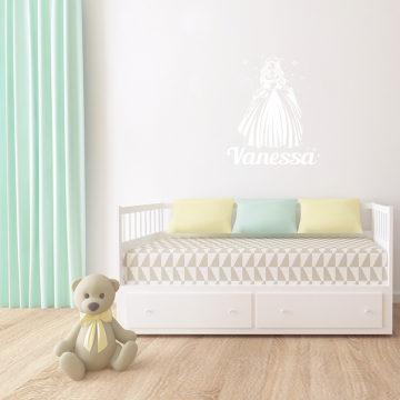 Wandtattoo Prinzessin mit Wunschname