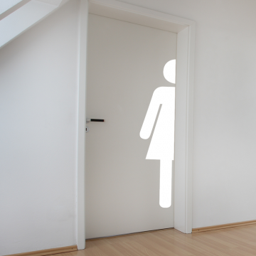 Wandtattoo WC Figuren Set groß