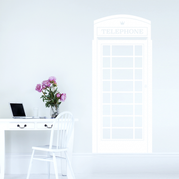 Wandtattoo Telefonzelle