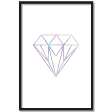 poster diamant watercolour