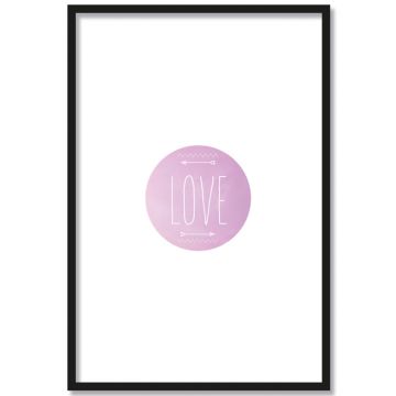 Poster Rahmen Love Liebe