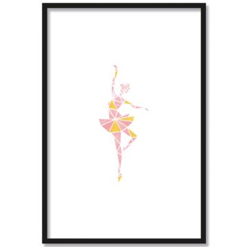 ballerina origami poster