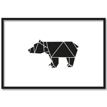 bär origami poster