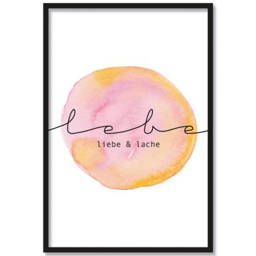 Poster lebe liebe & lache