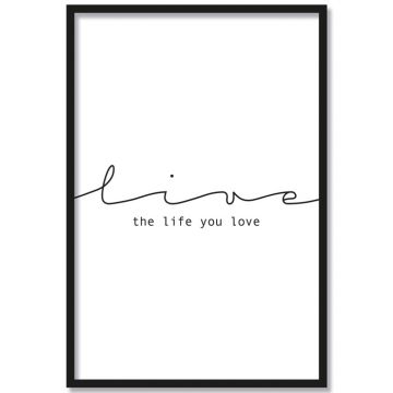 Poster live the life you love