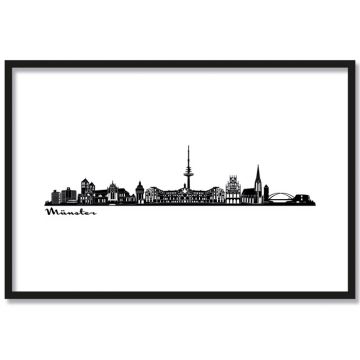 Poster Skyline Münster