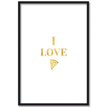 Poster I love Pizza