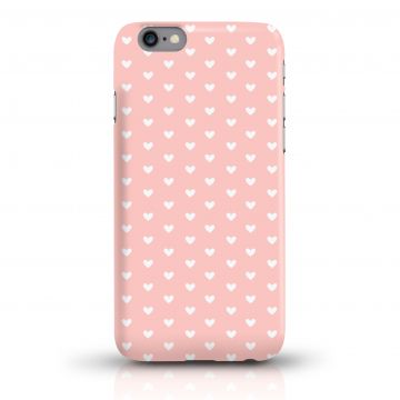 JUNIWORDS Handycase weiße Herzchen auf Rose