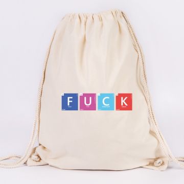 JUNIWORDS Turnbeutel Periodensystem Fuck