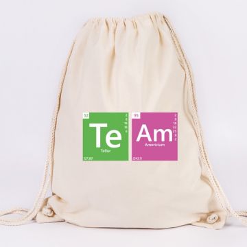 JUNIWORDS Turnbeutel Periodensystem Team