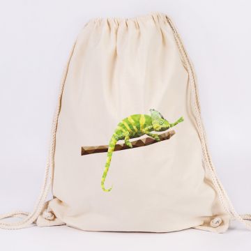 JUNIWORDS Turnbeutel Chamäleon