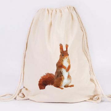 JUNIWORDS Turnbeutel Eichhörnchen