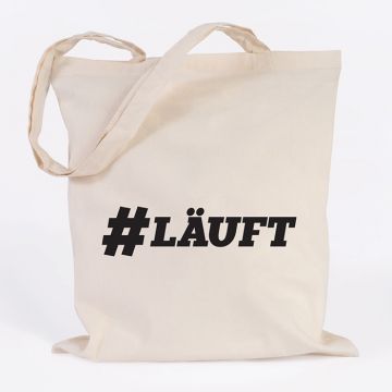 juniwords Jutebeutel #läuft natur