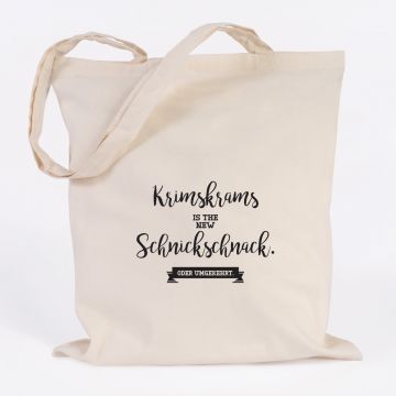JUNIWORDS Jutebeutel Krimskrams is the new Schnickschnack. Natur