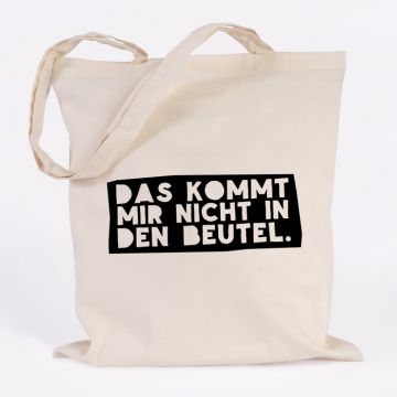 JUNIWORDS Jutebeutel Das kommt mir nicht in den Beutel. Natur