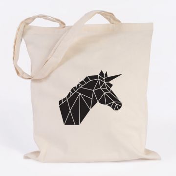 einhorn jutebeutel origami