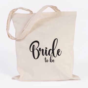 bride to be jutebeutel